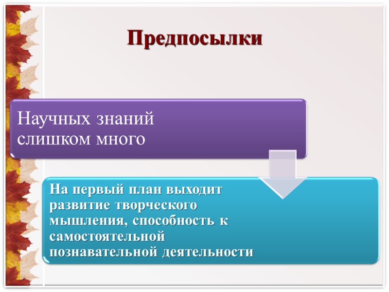 Предпосылки